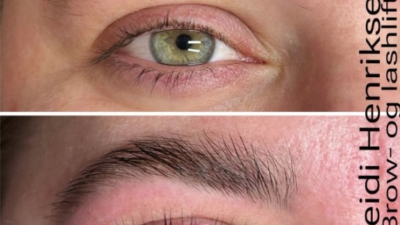 Professionelt brow lift udført af kosmetolog – markerede og symmetriske bryn